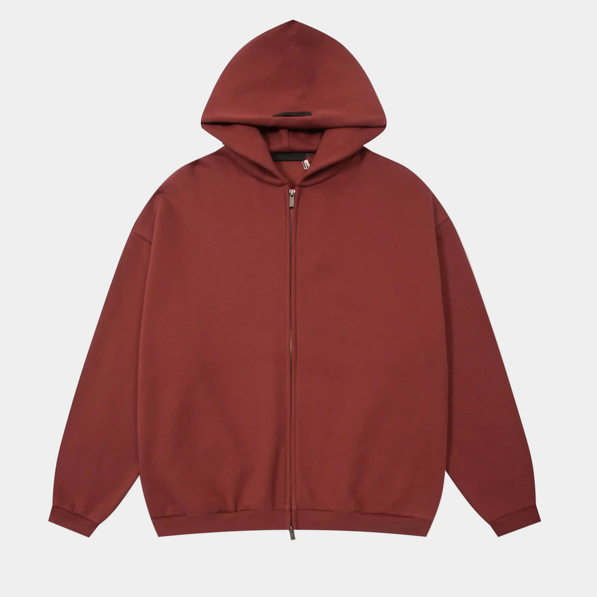 Essentials Dark Chestnut Street Zip-Up Hoodie – Fear of God