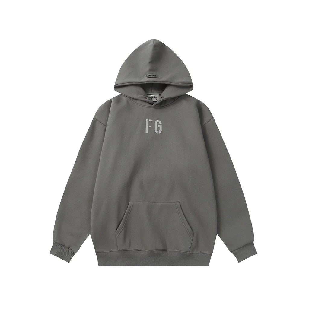 Fear of God ESSENTIALS FG Grey Hoodie