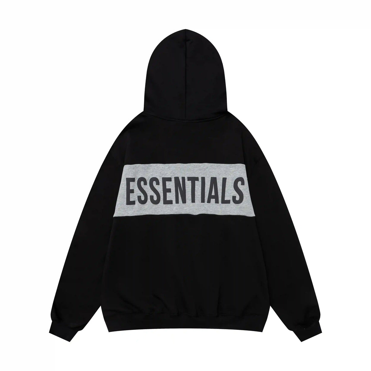 Fear of God Essentials Black Hoodie | Classic Black Pullover Essentials Hoodie