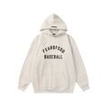 Fear of God ESSENTIALS Signature Baseball Ivory White Hoodie