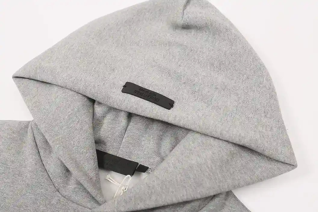 Essentials Hoodie Dark Heather Oatmeal Oversized – Fear of God