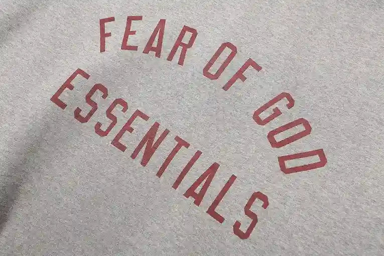 Essentials Hoodie Dark Heather Oatmeal Oversized – Fear of God