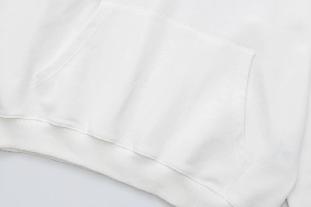Fear of God Essentials White Hoodie | Clean White Pullover Essentials Hoodie