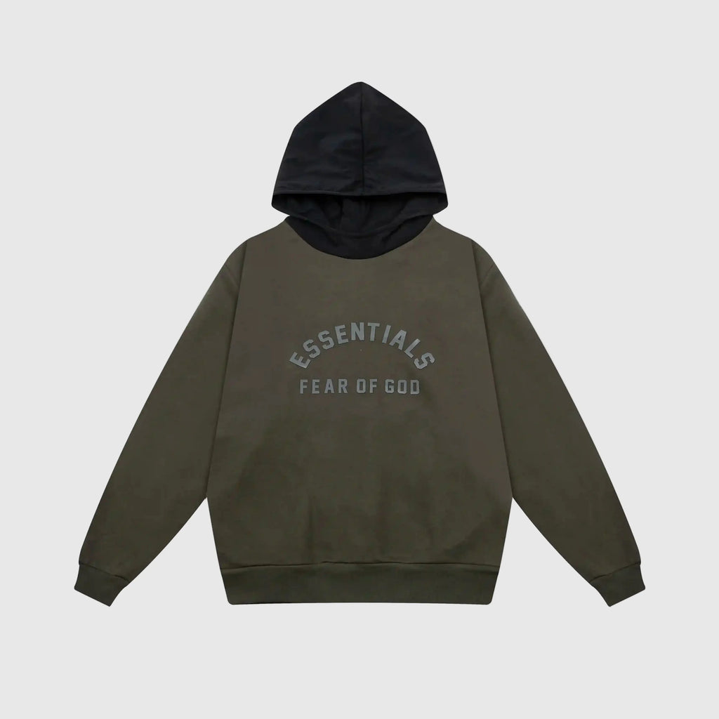 Essentials Lunar Green Black Bar Hoodie – Fear of God