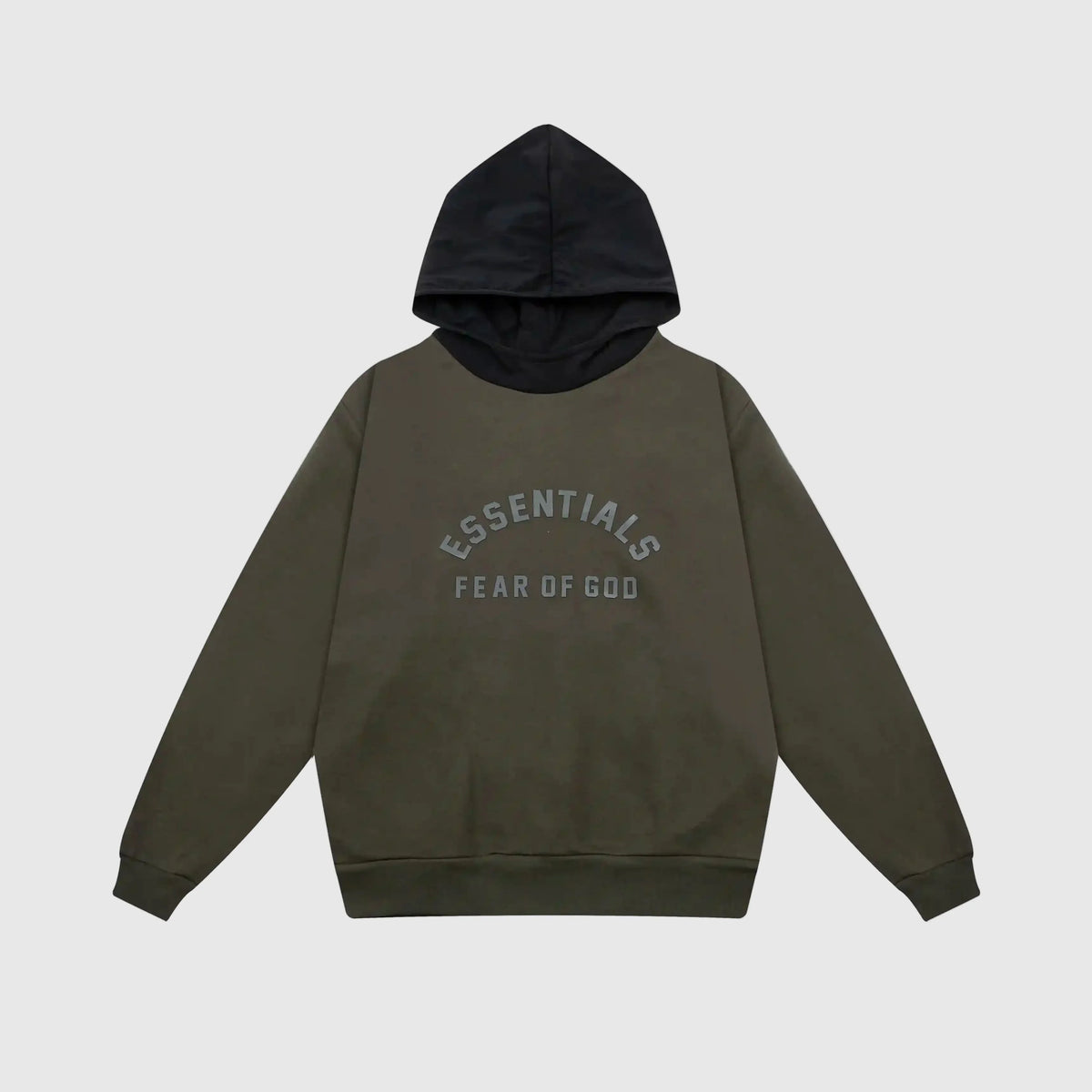 Essentials Lunar Green Black Bar Hoodie – Fear of God