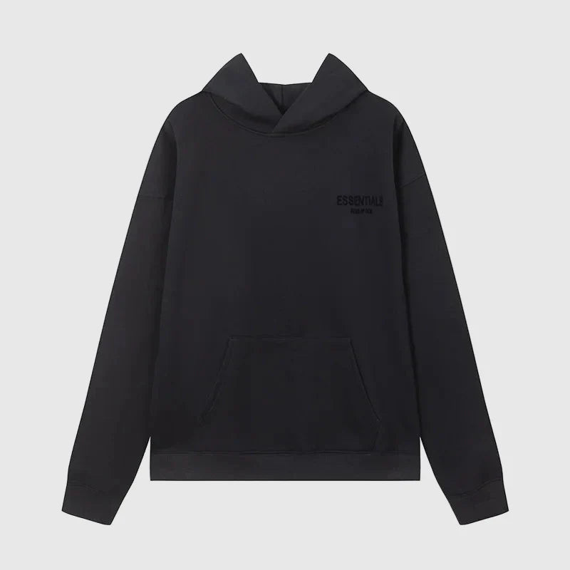 Essentials Black Street Hoodie – Fear of God