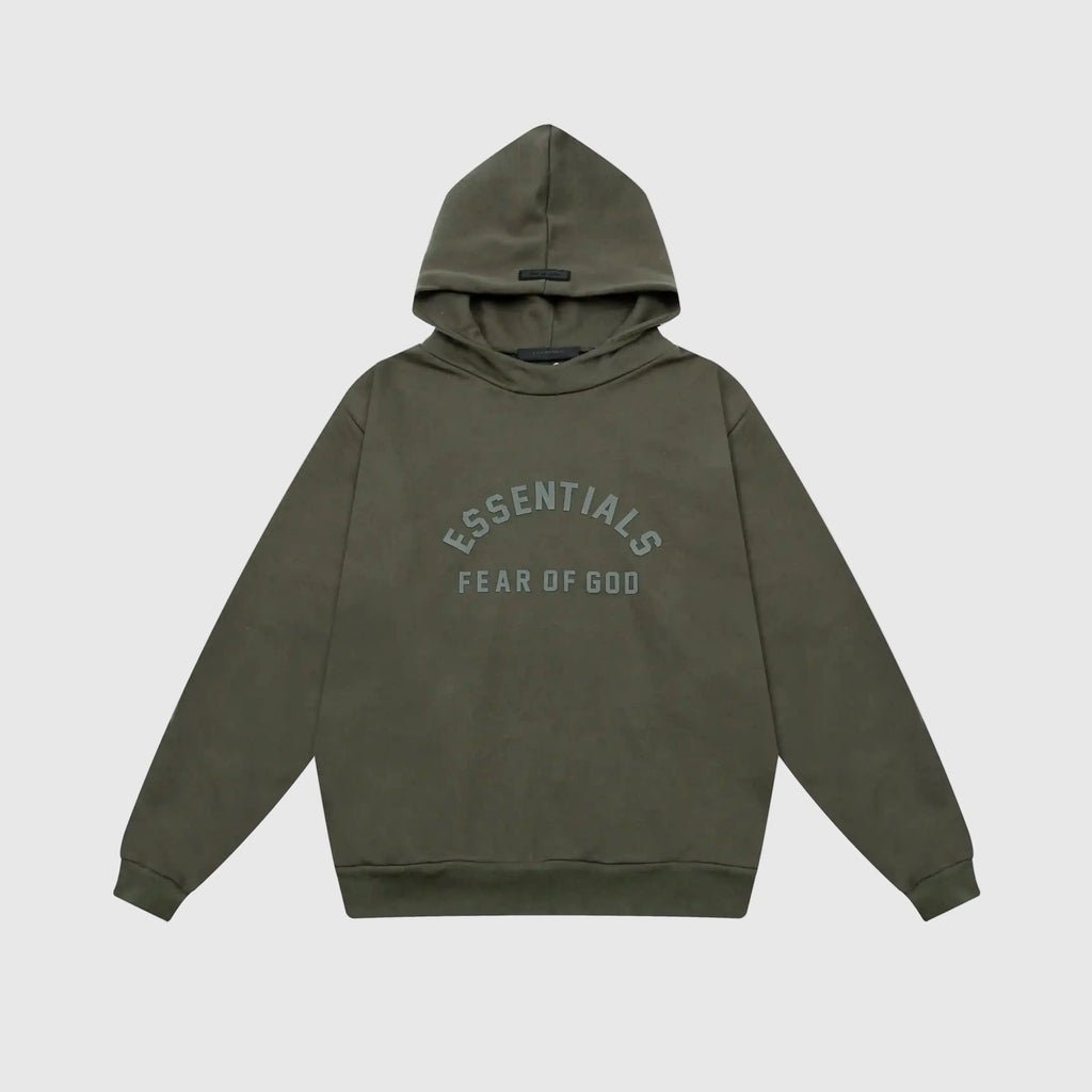 Essentials Lunar Green Black Bar Hoodie – Fear of God