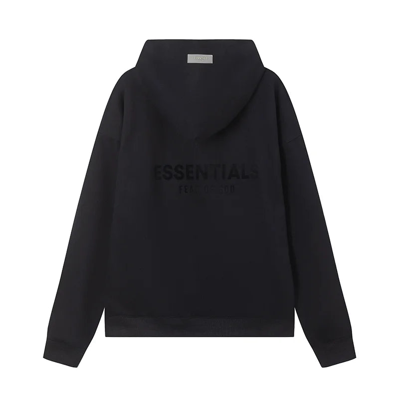 Essentials Black Street Hoodie – Fear of God