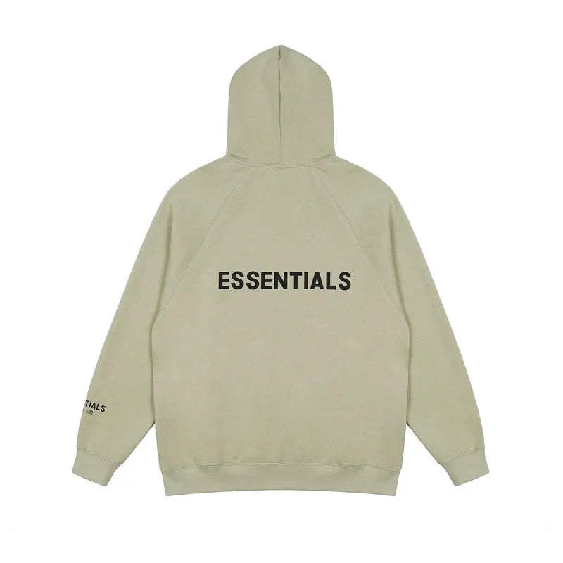 Essentials Ash Grey Zip-Up Hoodie – Fear of God