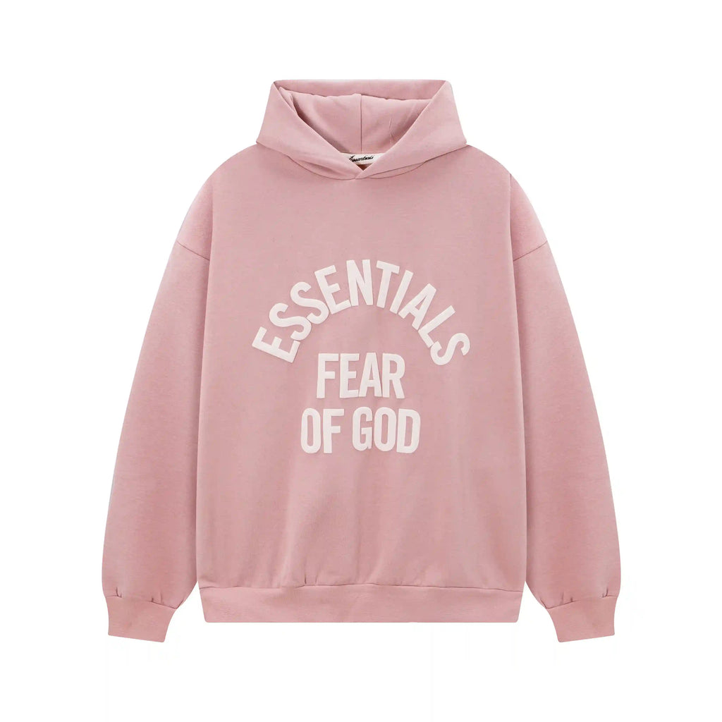Fear of God Essentials Lavender Pink Hoodie | Soft Pastel Pink Pullover Essentials Hoodie