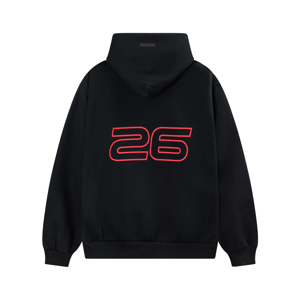 Fear of God ESSENTIALS Black Hoodie SS26
