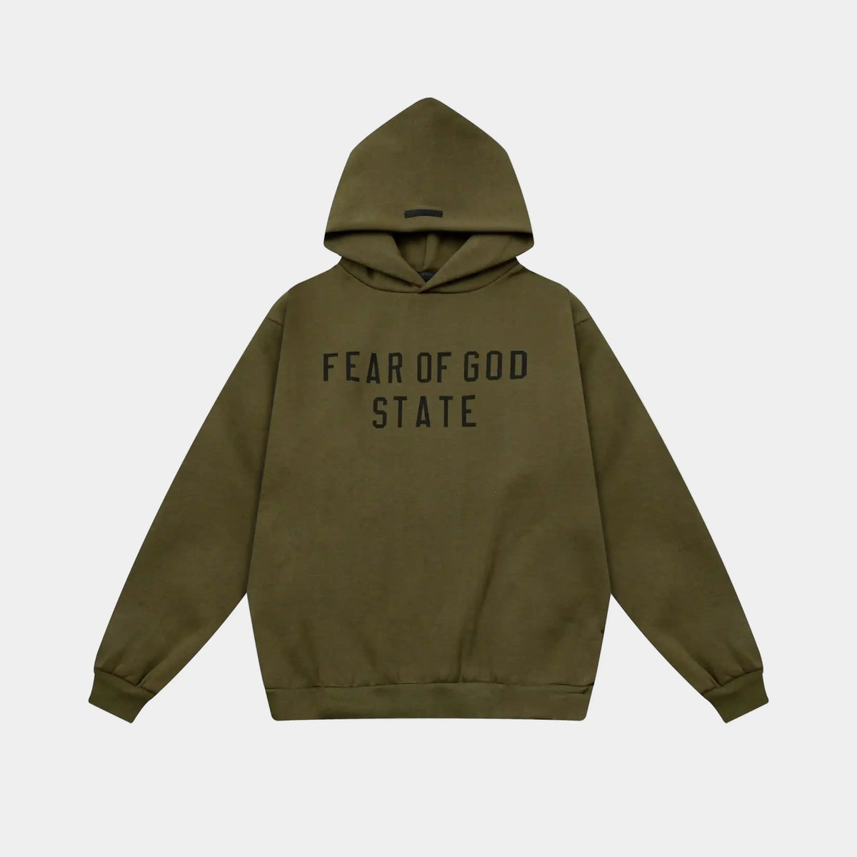 Essentials Hoodie Woodland Black Bar – Fear of God
