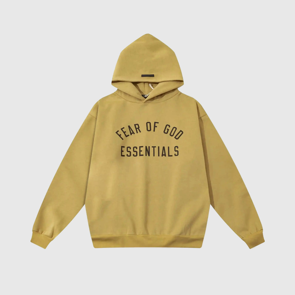 Essentials Garden Yellow Hoodie – Relaxed Streetwear Pullover