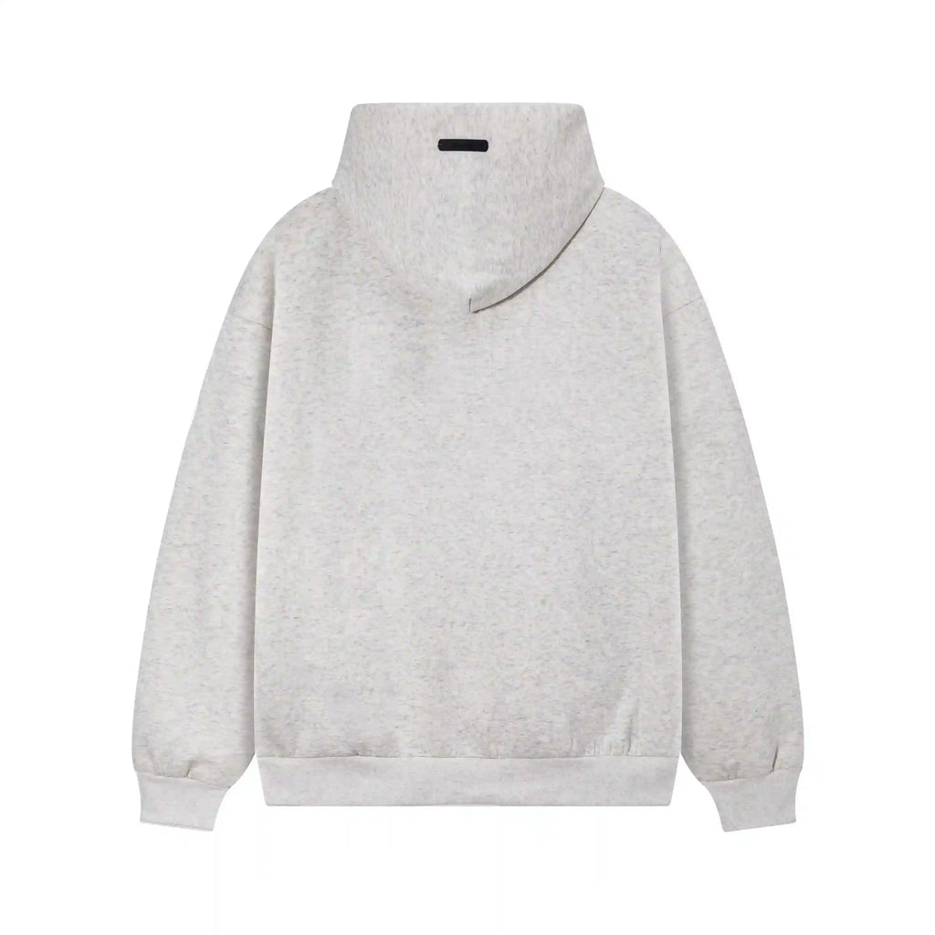 Fear of God Essentials Light Heathered Oatmeal Hoodie | Soft Neutral Essentials Hoodie