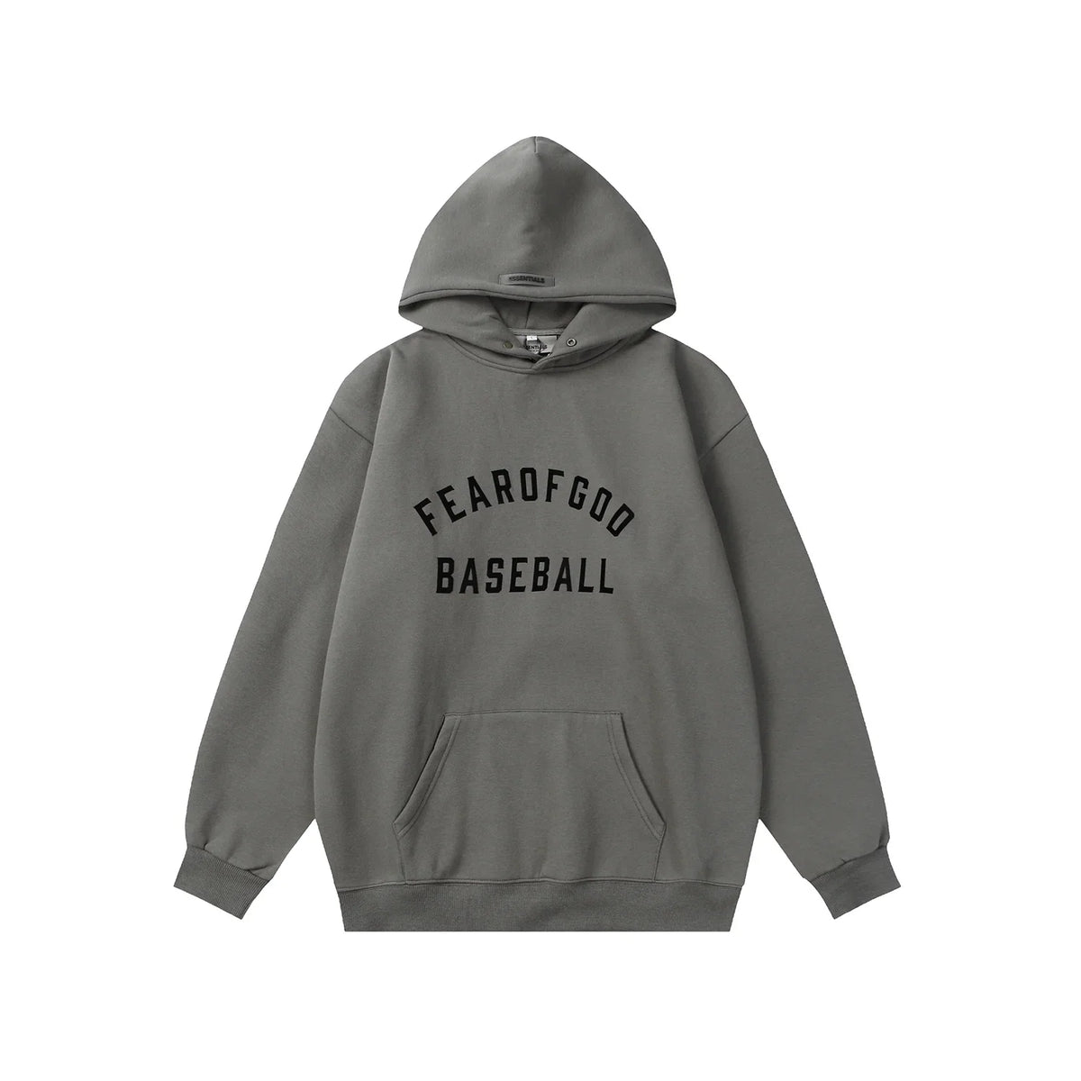 Fear of God ESSENTIALS Signature Baseball Grey Hoodie