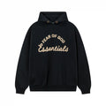 Fear of God Essentials Black Hoodie | Monochrome Essentials Hoodie