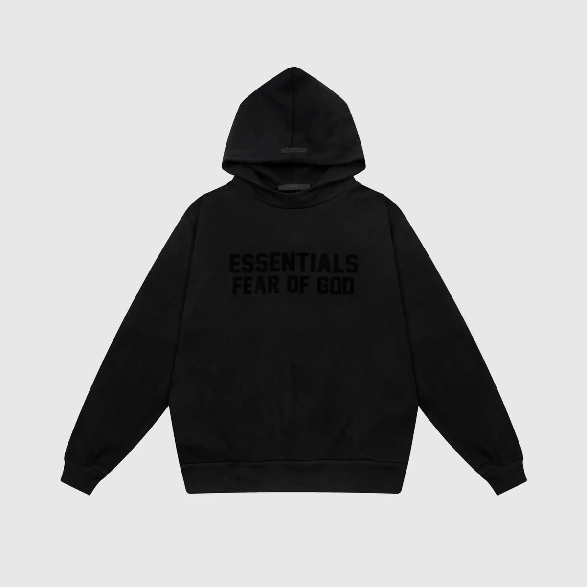 Essentials Black Hoodie – Relaxed Streetwear Pullover