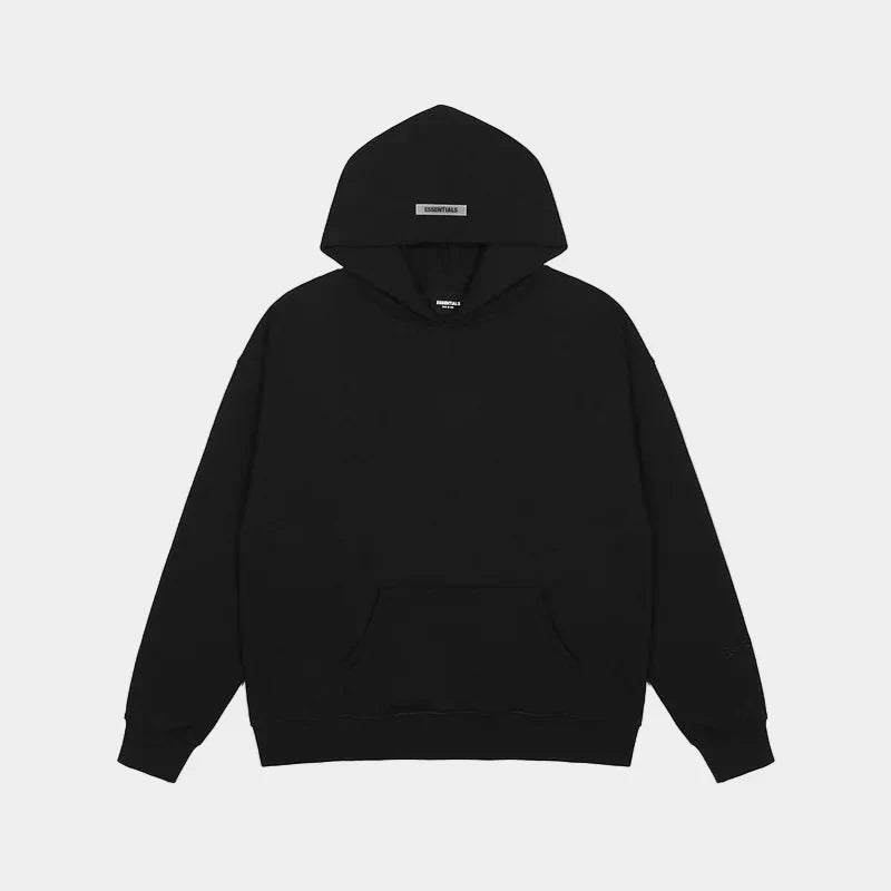 Essentials Black Street Hoodie – Fear of God