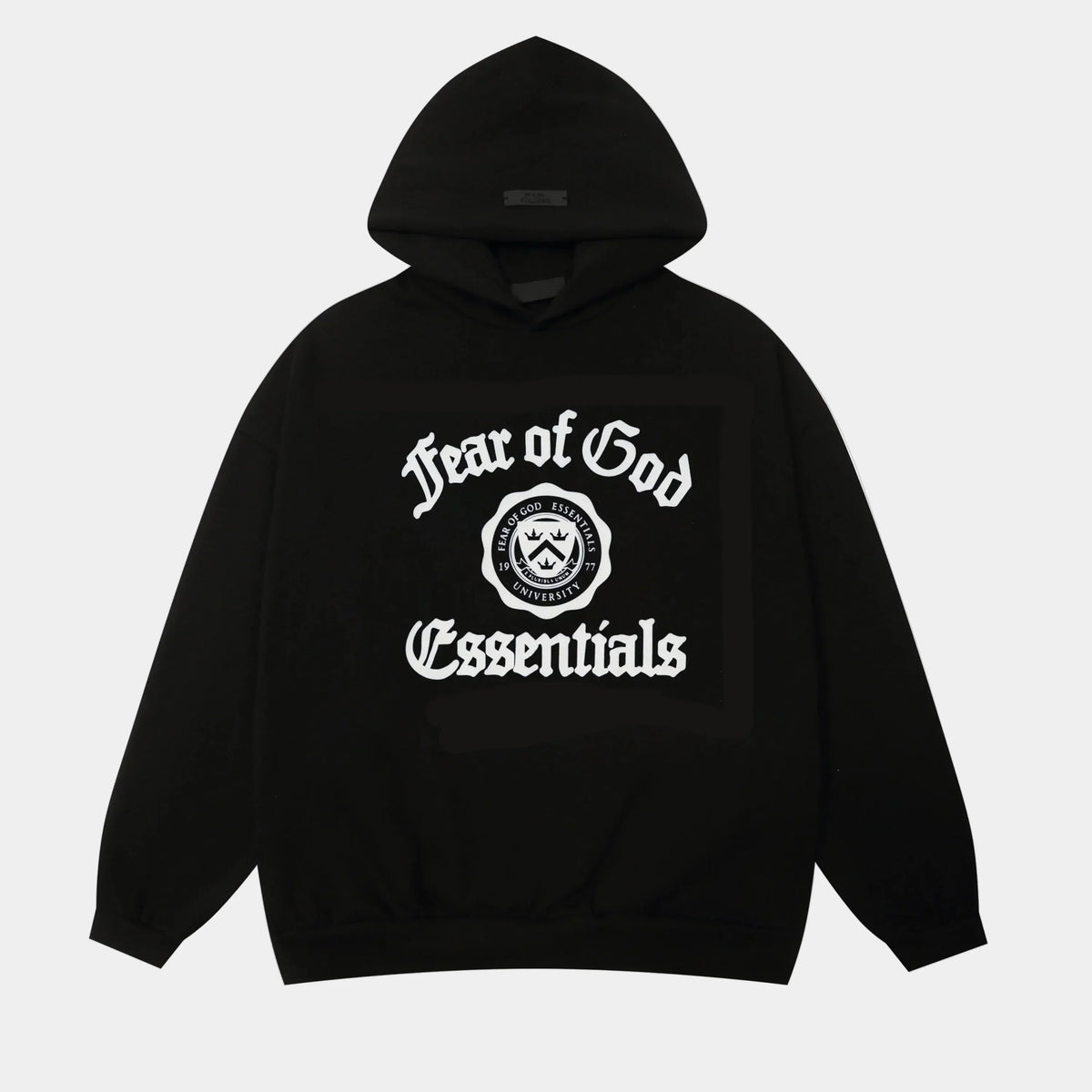 Essentials Black Street Hoodie – Fear of God
