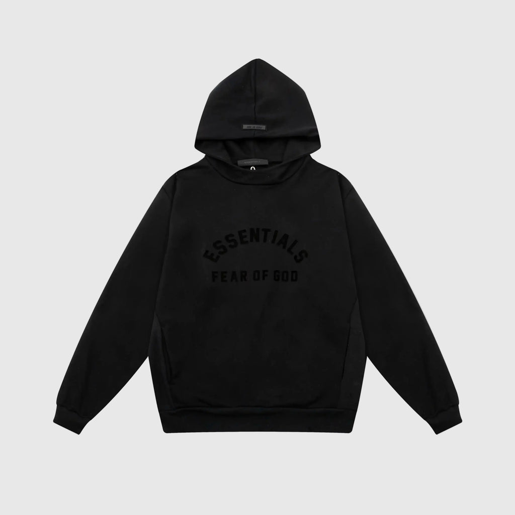 Essentials Black Street Hoodie – Fear of God