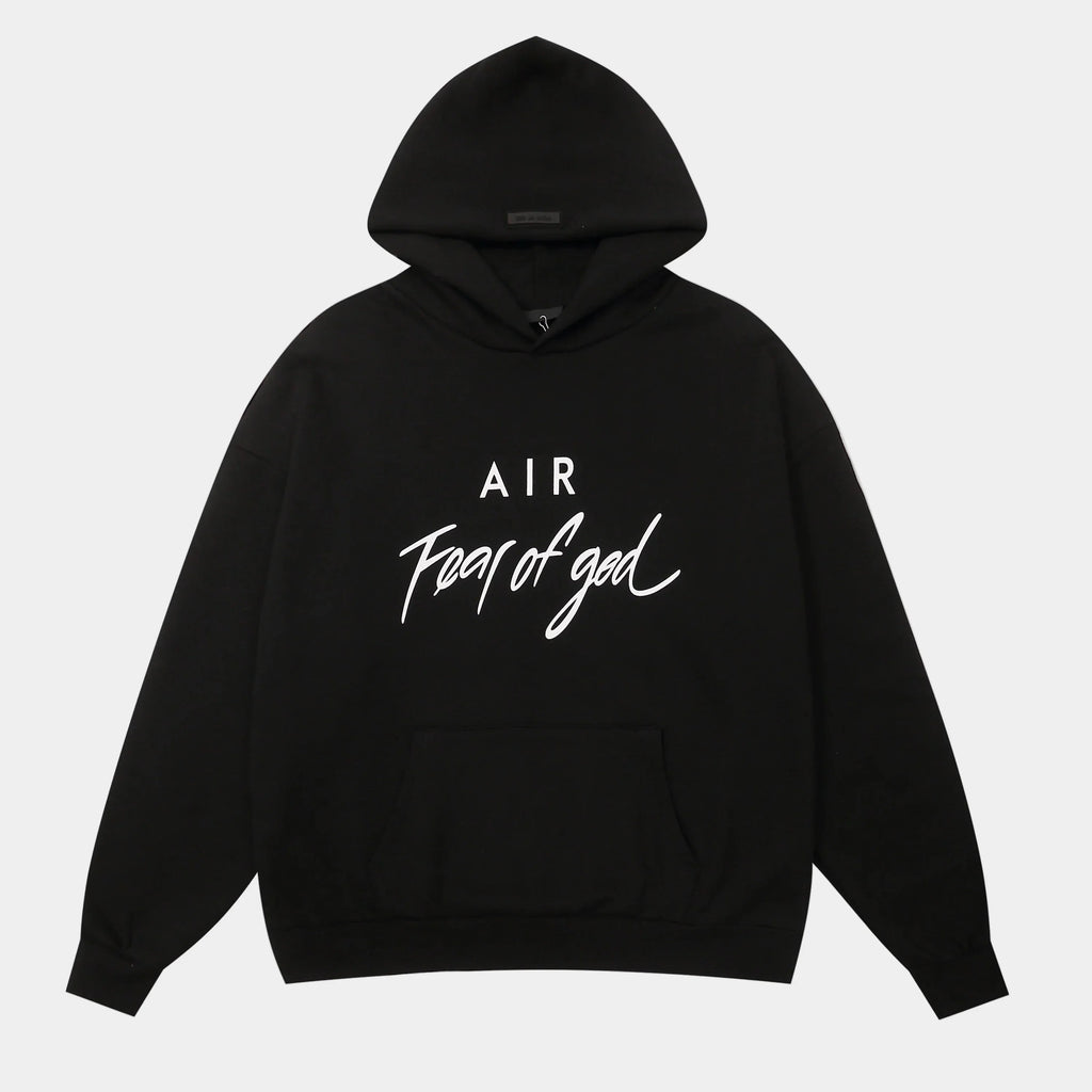 Essentials Black Hoodie – Relaxed Streetwear Pullover