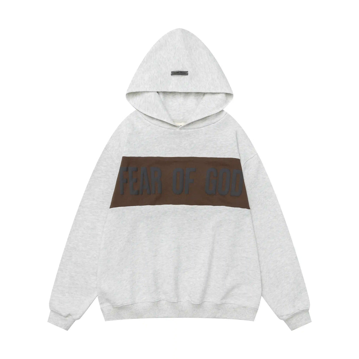 Fear of God Essentials Light Heathered Oatmeal Hoodie | Warm Neutral Pullover Hoodie