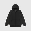 Essentials Black Street Zip-Up Hoodie – Fear of God