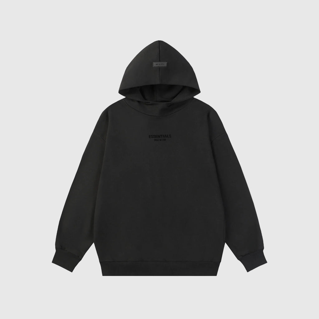 Essentials Black Street Hoodie – Fear of God