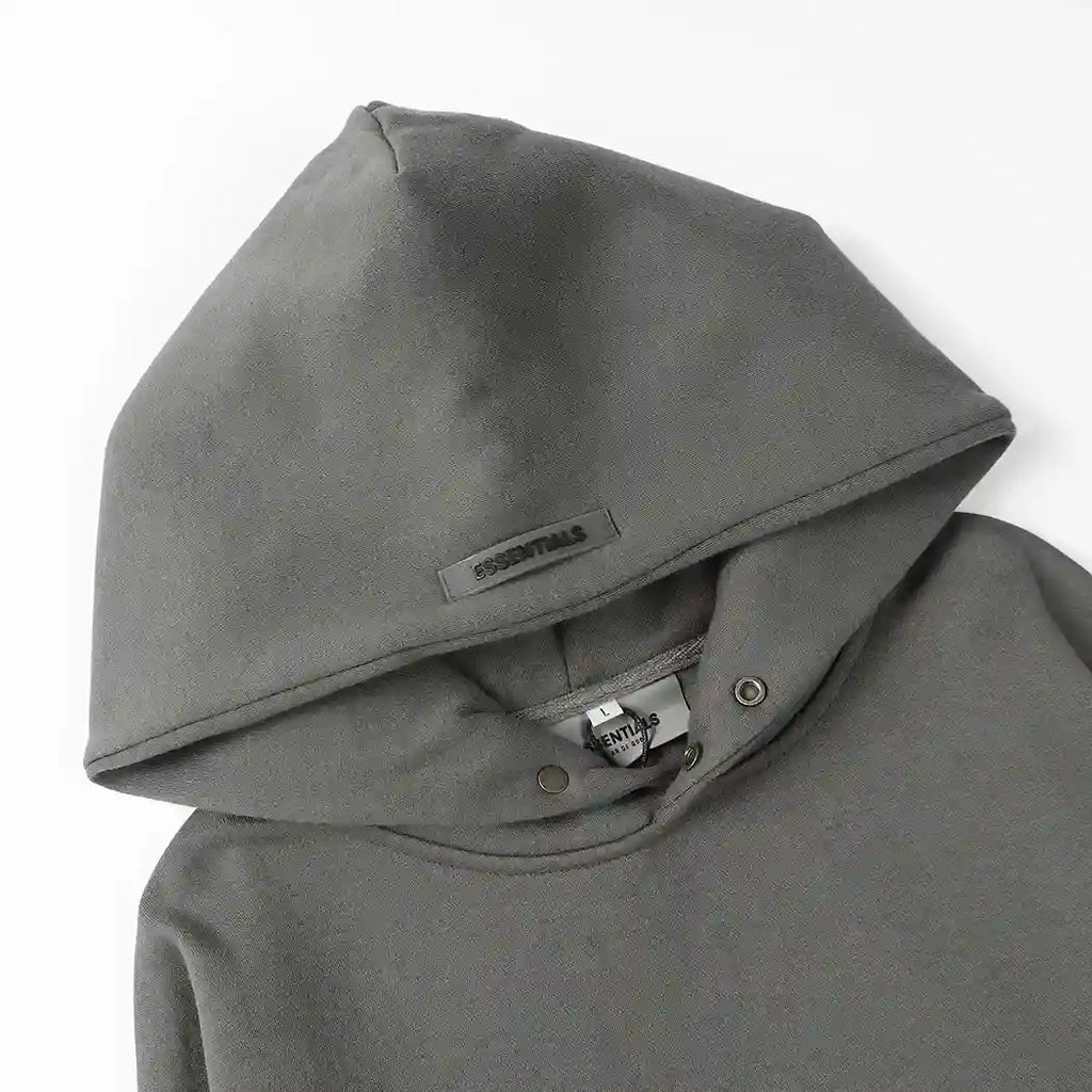 Fear of God ESSENTIALS Signature Baseball Grey Hoodie