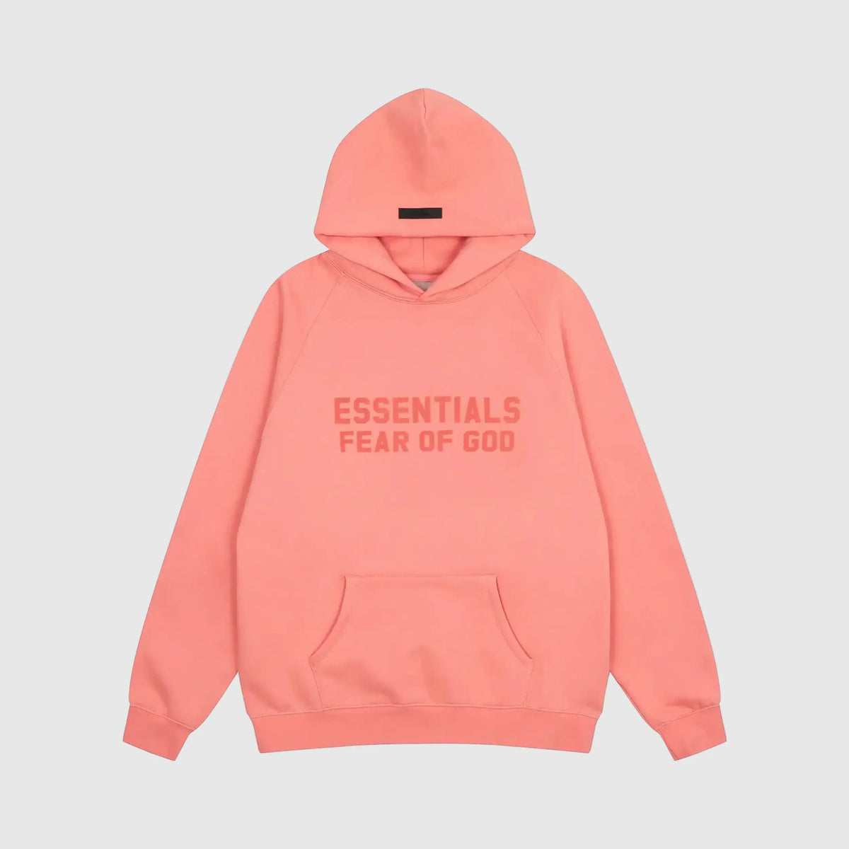 Essentials Coral Hoodie – Relaxed Streetwear Pullover