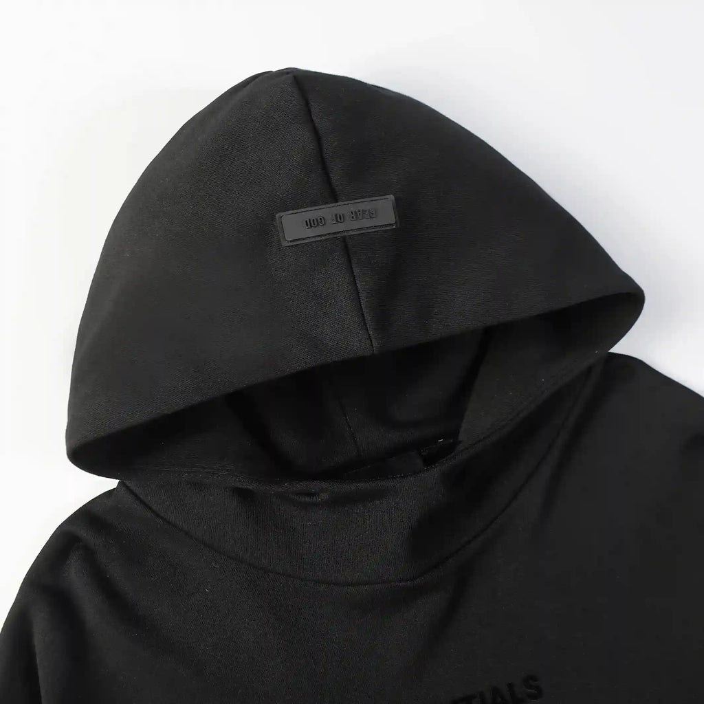 Essentials Black Street Hoodie – Fear of God