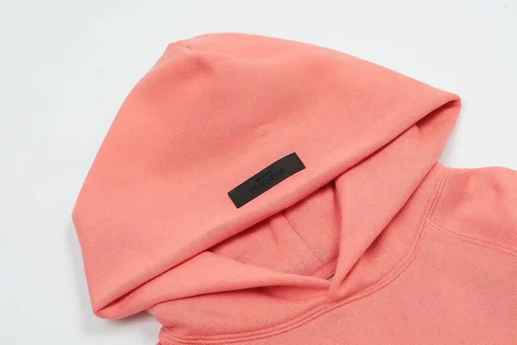 Essentials Coral Hoodie – Relaxed Streetwear Pullover