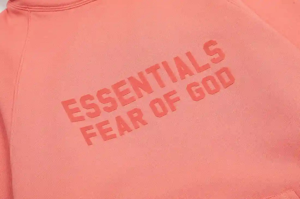Essentials Coral Hoodie – Relaxed Streetwear Pullover