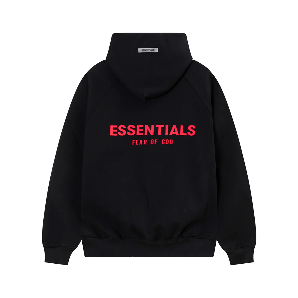 Fear of God ESSENTIALS Black Hoodie Premium