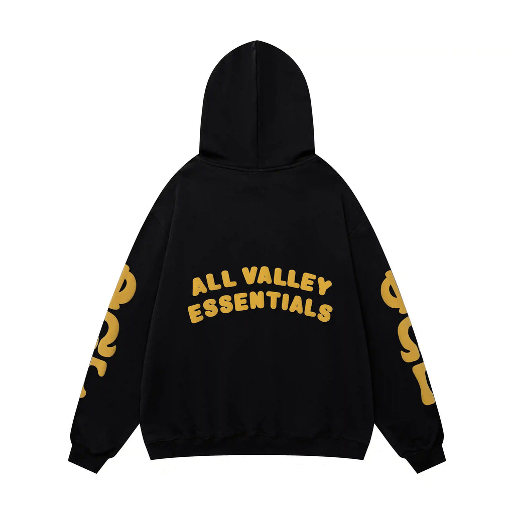 Fear of God Essentials Black Zip-Up Hoodie | Full Zip Essentials Hoodie