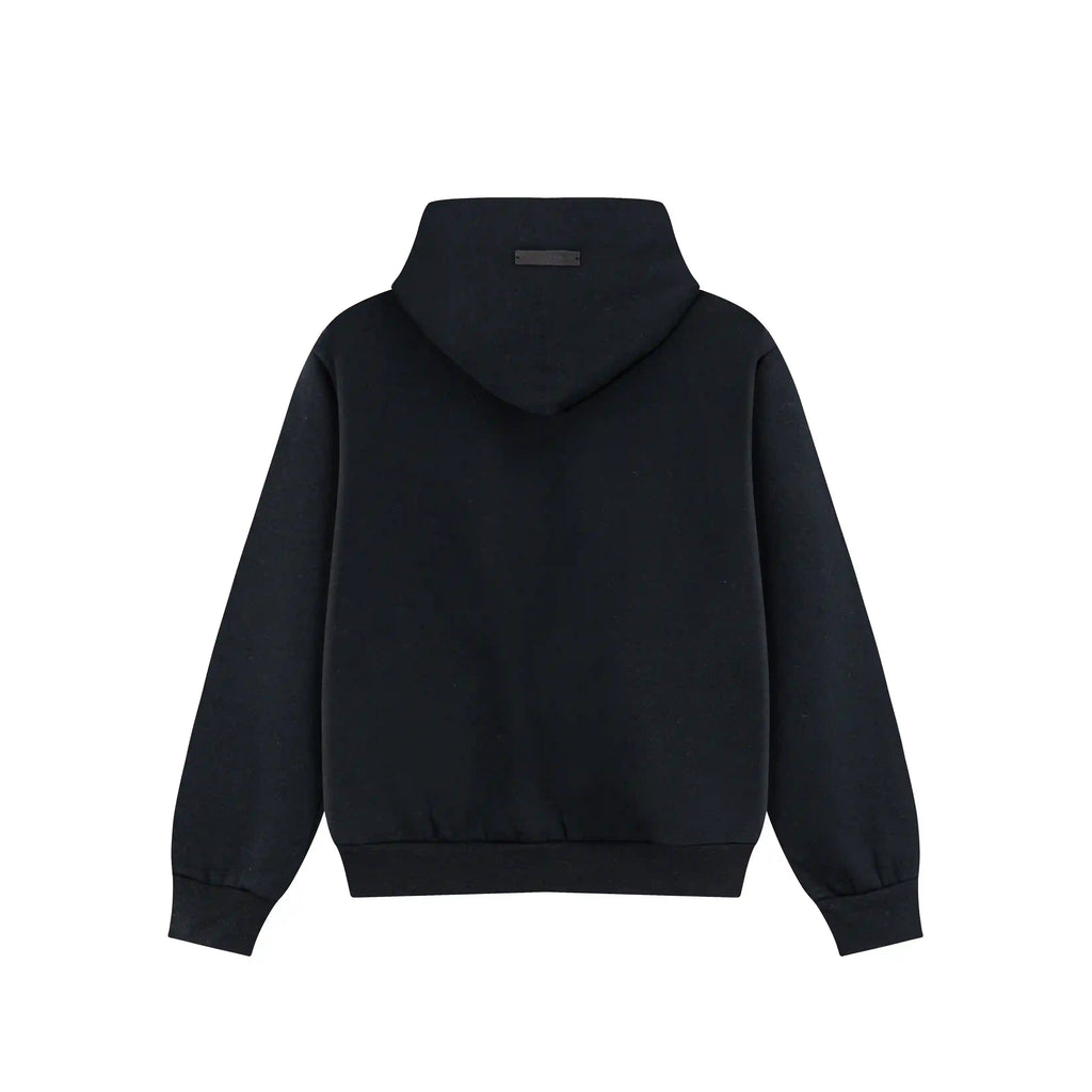 Fear of God Essentials Black Hoodie | Premium Black Essentials Hoodie