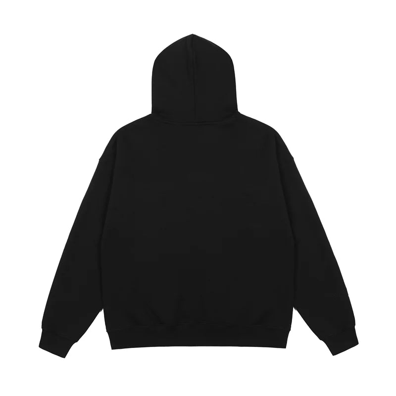 Essentials Black Hoodie – Relaxed Streetwear Pullover
