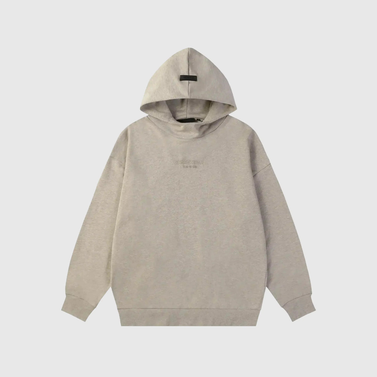 Essentials Heathered Grey Street Hoodie – Fear of God