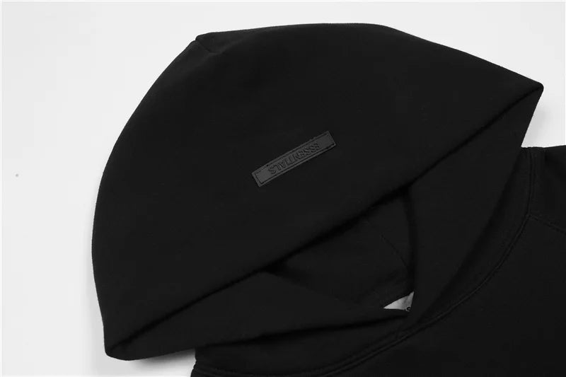 Essentials Black Mock Neck Hoodie – Fear of God