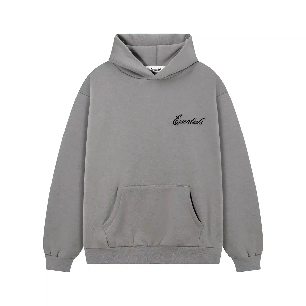 Fear of God Essentials Gray Hoodie | Refined Minimal Grey Pullover Essentials Hoodie