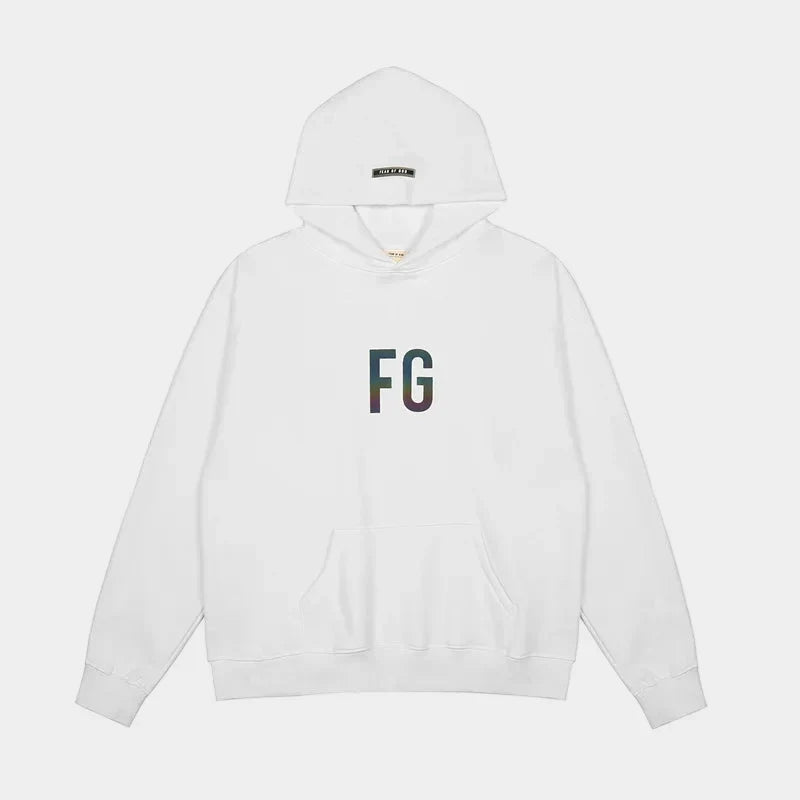 Essentials White Hoodie – Relaxed Streetwear Pullover