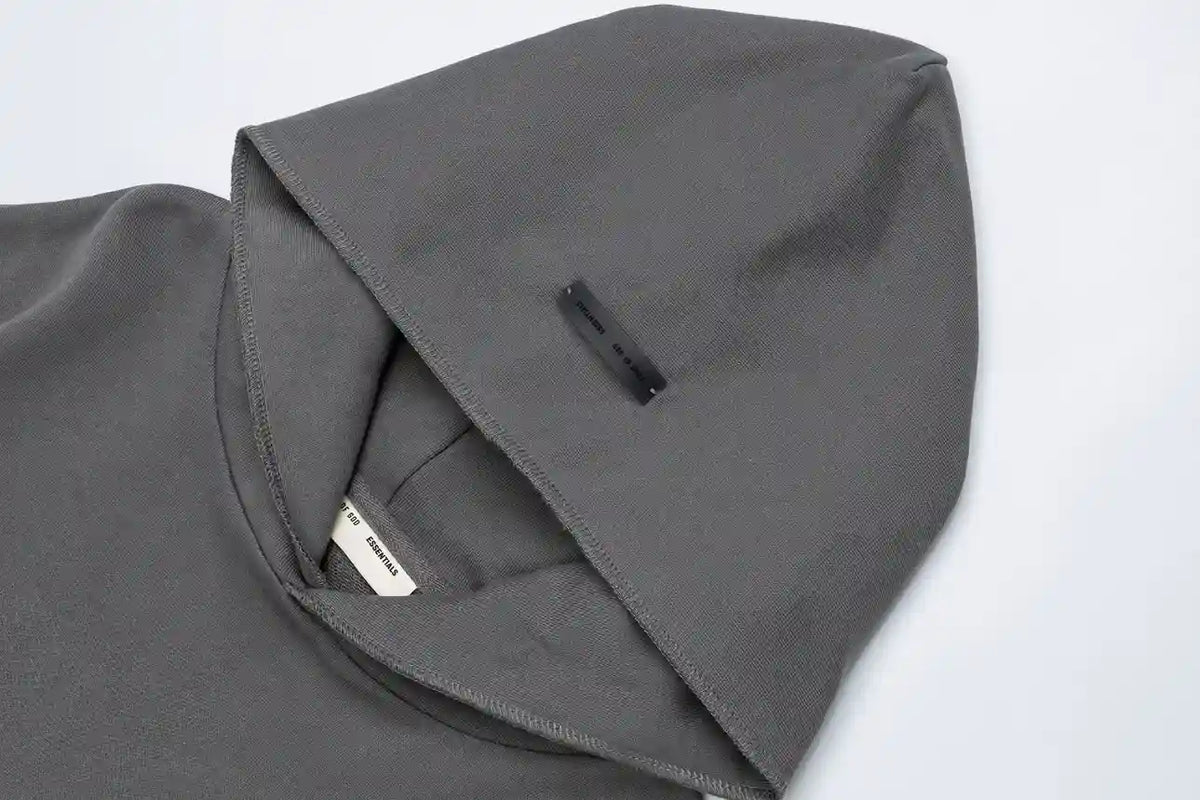 Fear of God Essentials Gray Hoodie | Everyday Grey Pullover Essentials Hoodie