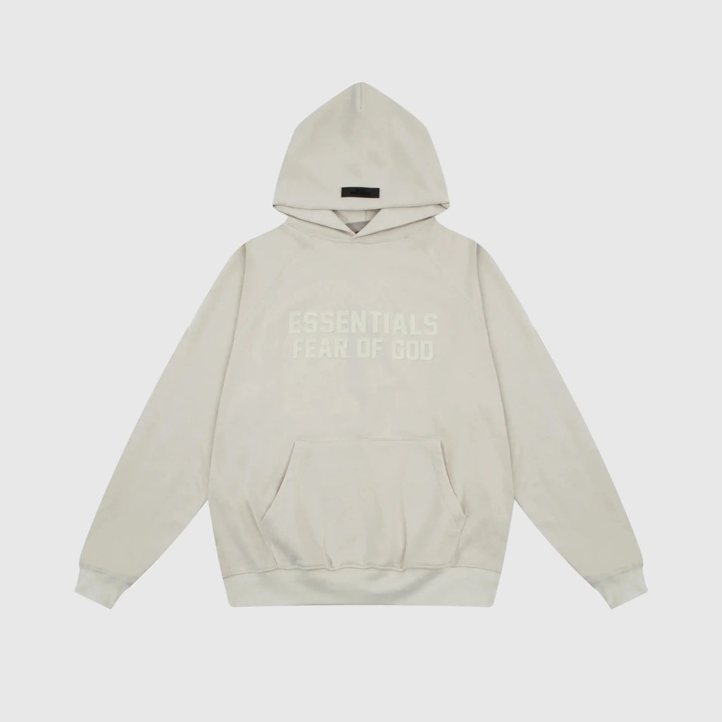 Essentials Heathered Grey Hoodie – Relaxed Streetwear Pullover