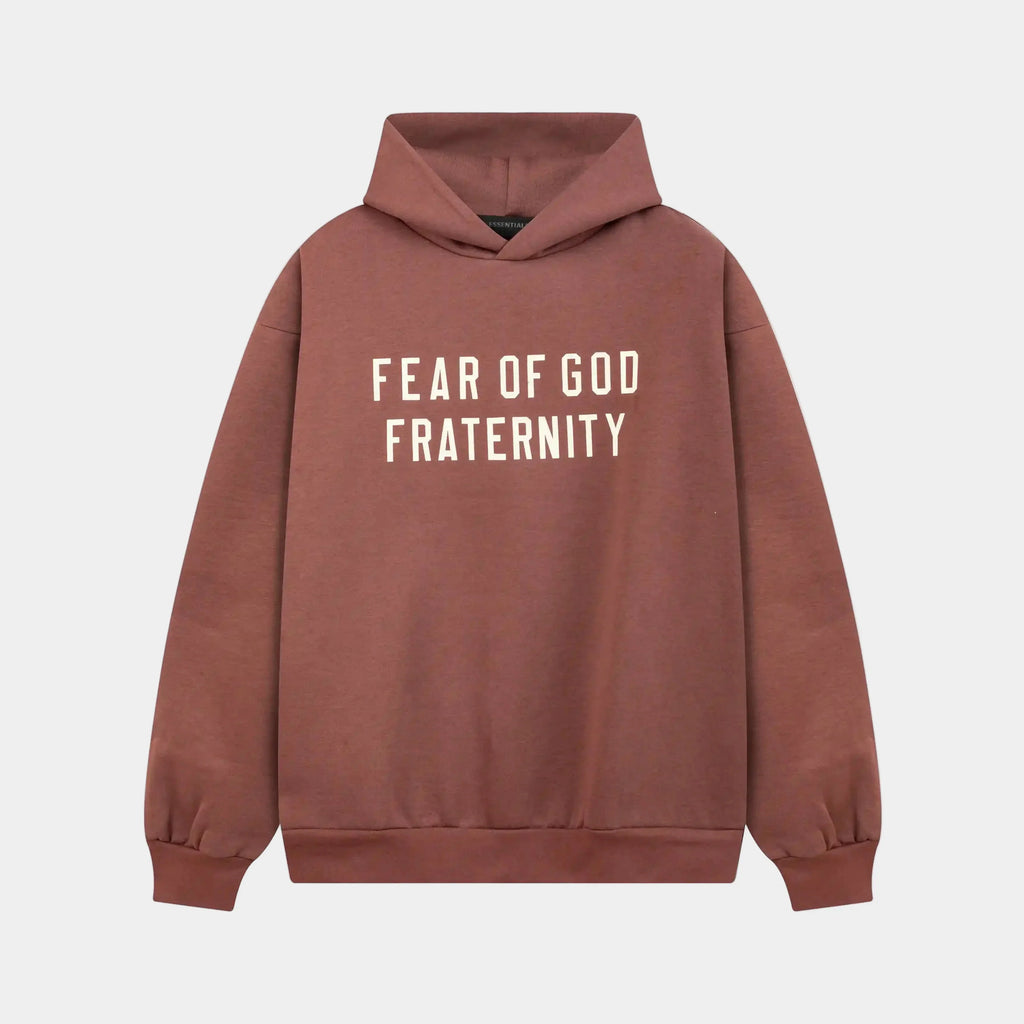 Essentials Dark Chestnut Hoodie – Relaxed Streetwear Pullover