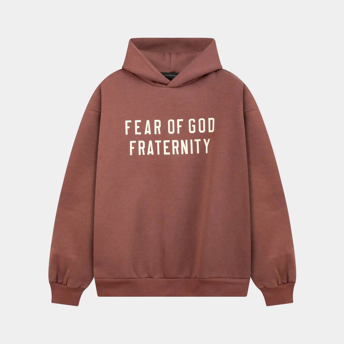 Essentials Dark Chestnut Hoodie – Relaxed Streetwear Pullover