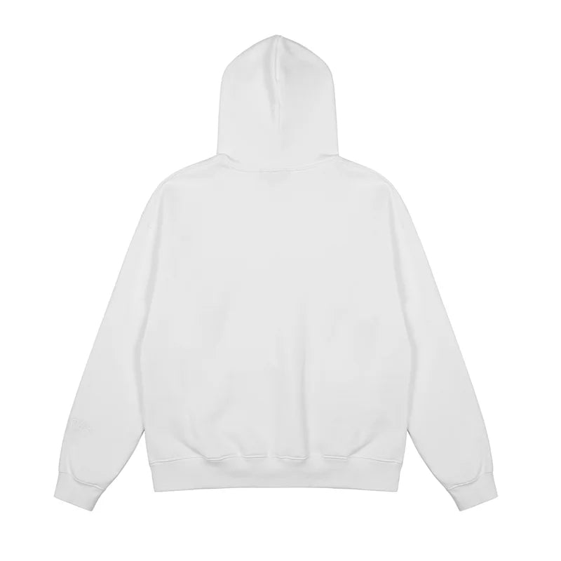 Essentials White Hoodie – Relaxed Streetwear Pullover