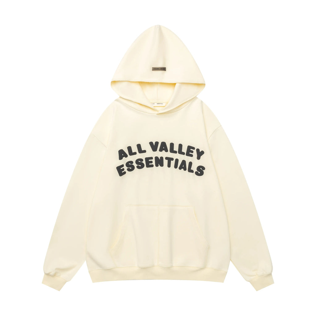 Fear of God Essentials Ivory White Hoodie | Warm Off-White Pullover Essentials Hoodie