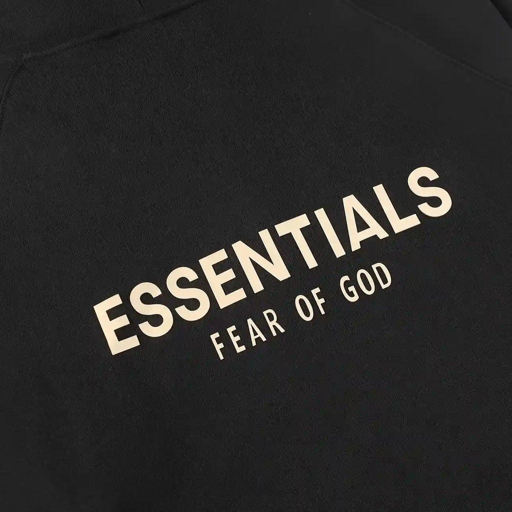 Essentials Black Street Zip-Up Hoodie – Fear of God