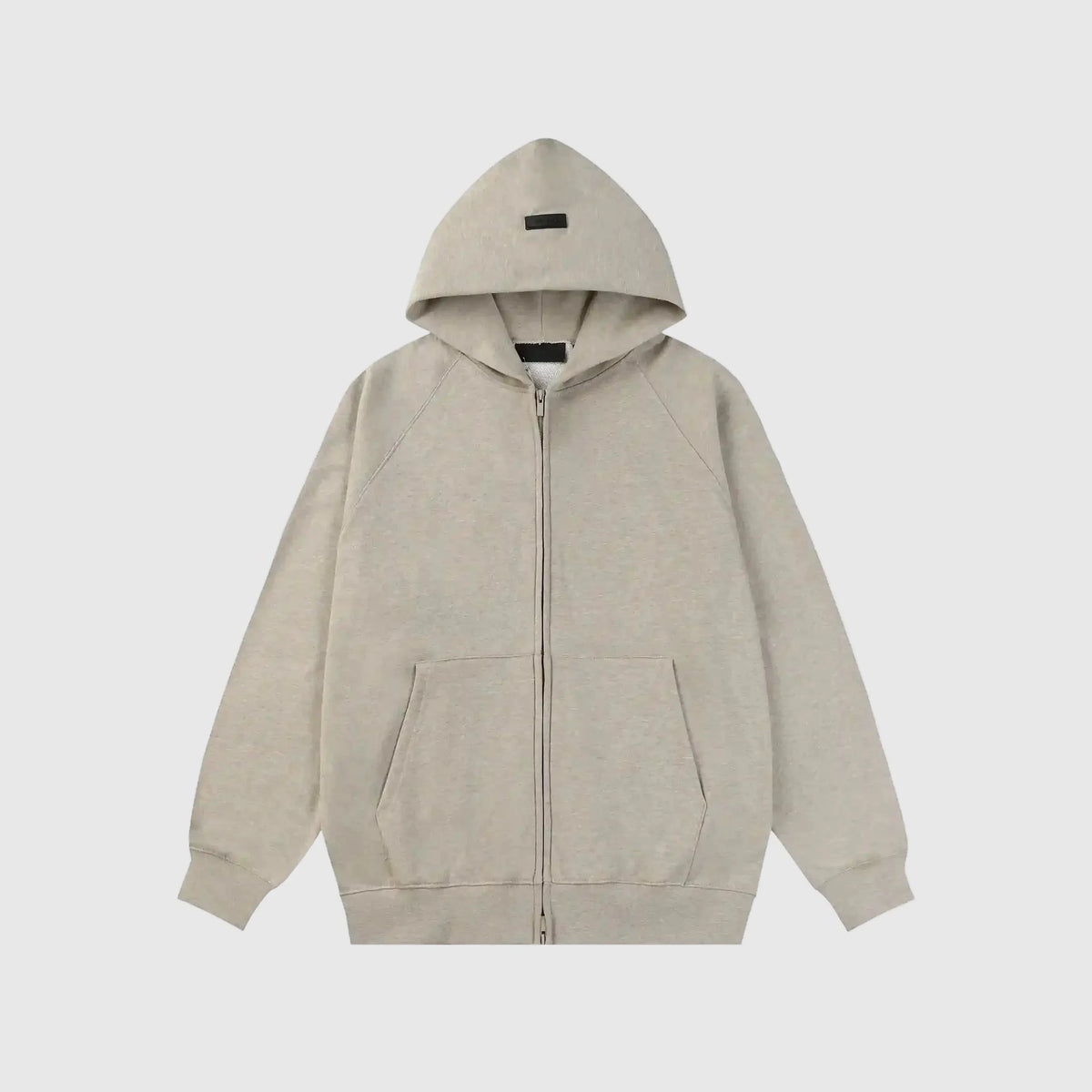 Essentials Hoodie Dark Heather Grey Street Zip-Up – Fear of God