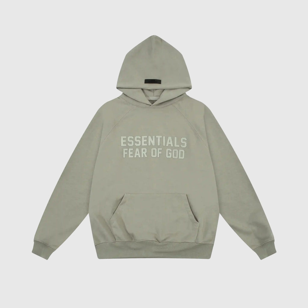 Essentials Grey Street Mock Neck Hoodie – Fear of God